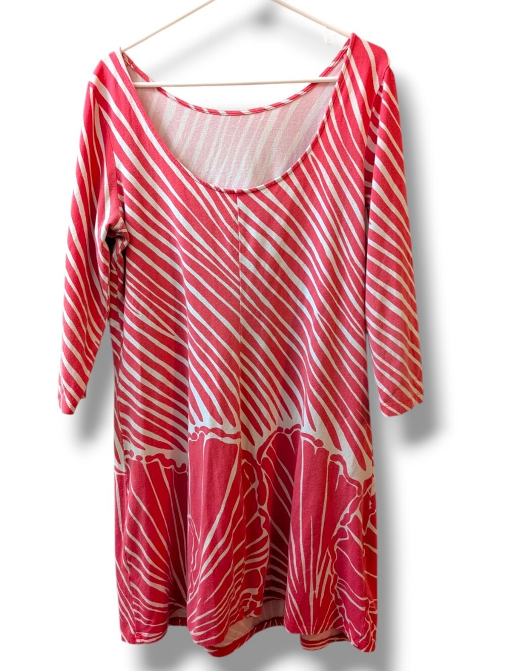 Lilly Pulitzer Topanga Dress in the "Watermelon Shimmy Shell", Size Xl - Picture 2 of 7